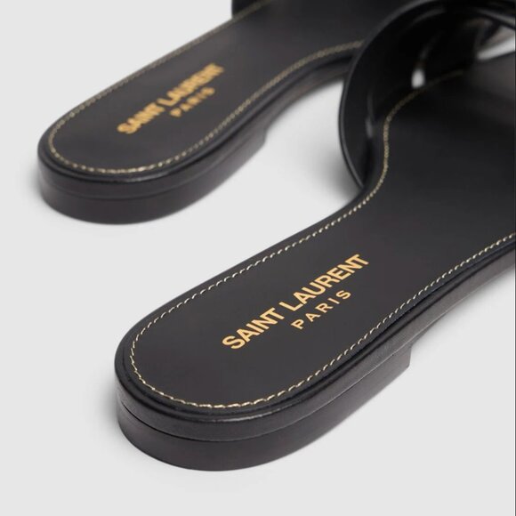 NWT Saint Laurent Tribute Leather Mule Sandals (36) - Picture 3 of 10